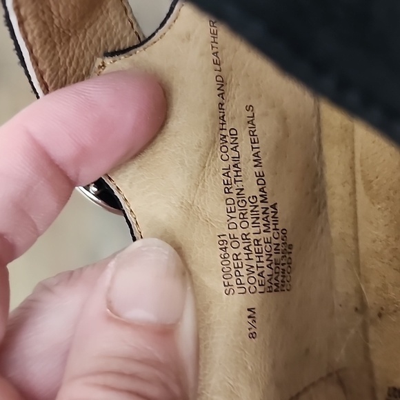 Sofft Animal print cow hide and leather Heeled Mary Janes sz 8.5 - Picture 7 of 7